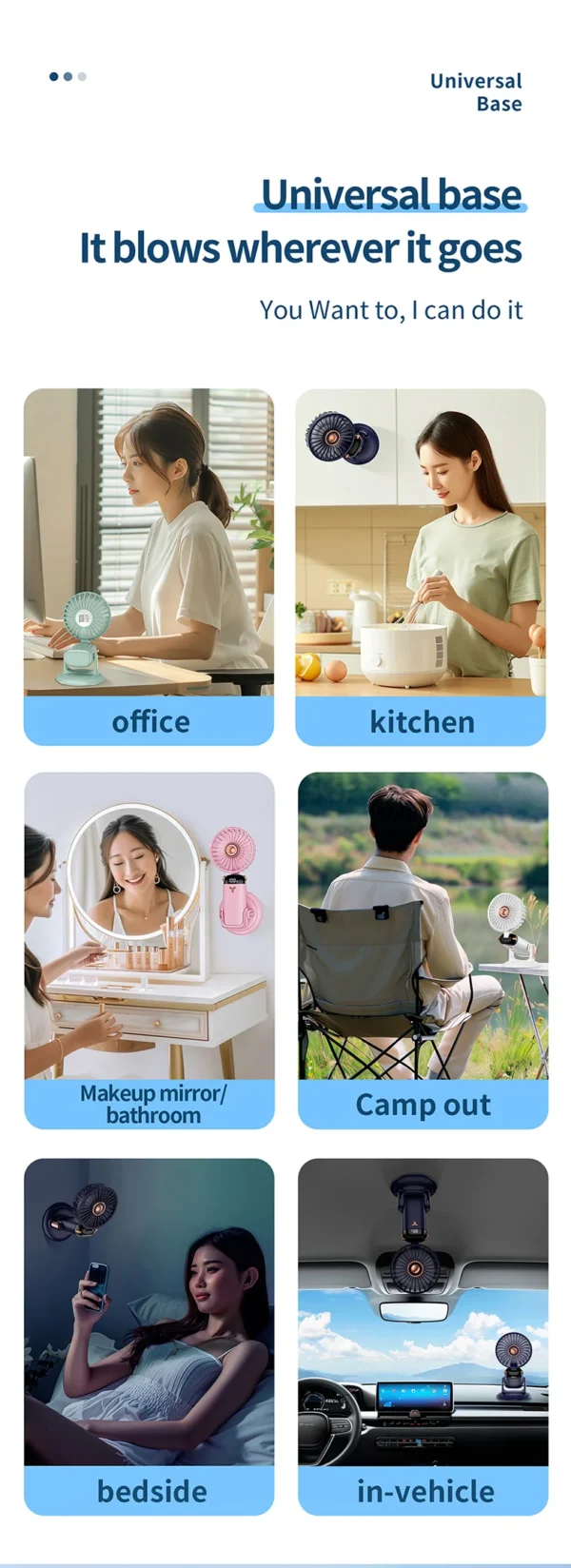 ハンディファン コンパクト静音モデル｜LED表示＆5段階風量＆長時間バッテリー - 画像 (39)