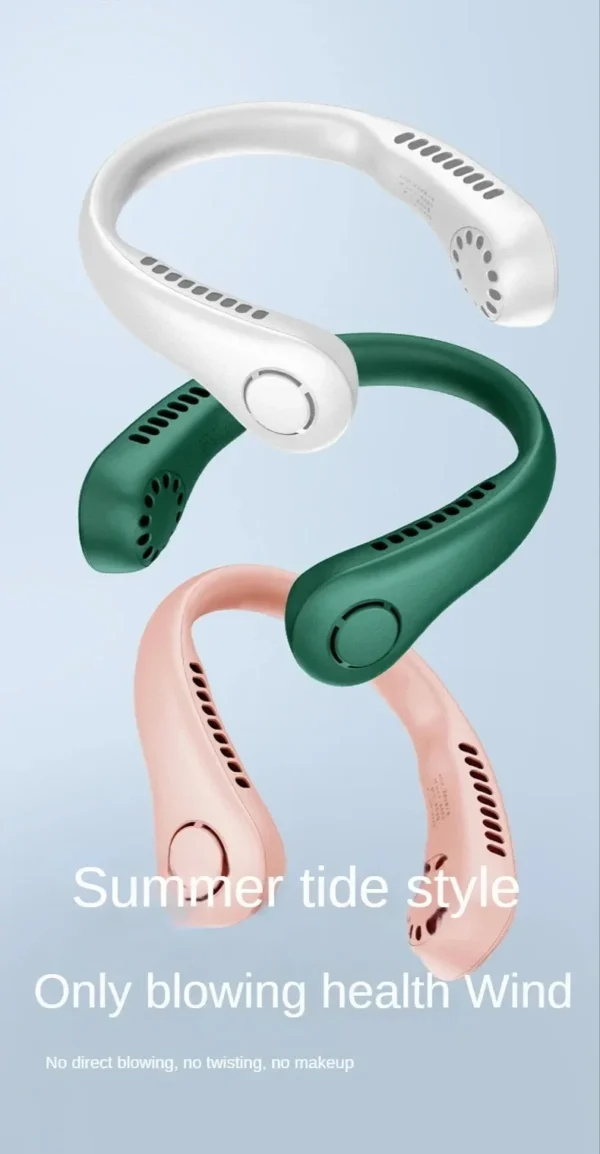 ハンズフリー 首掛け扇風機 スマートクール｜3段階風量×静音×USB充電式ミニファン - 画像 (22)